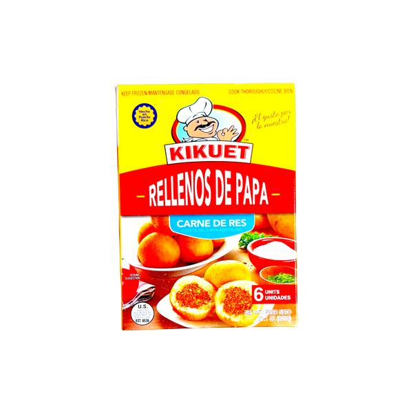 Kikuet Rellenos de papa con carne de res 21.1 oz ( 6 Unidades)