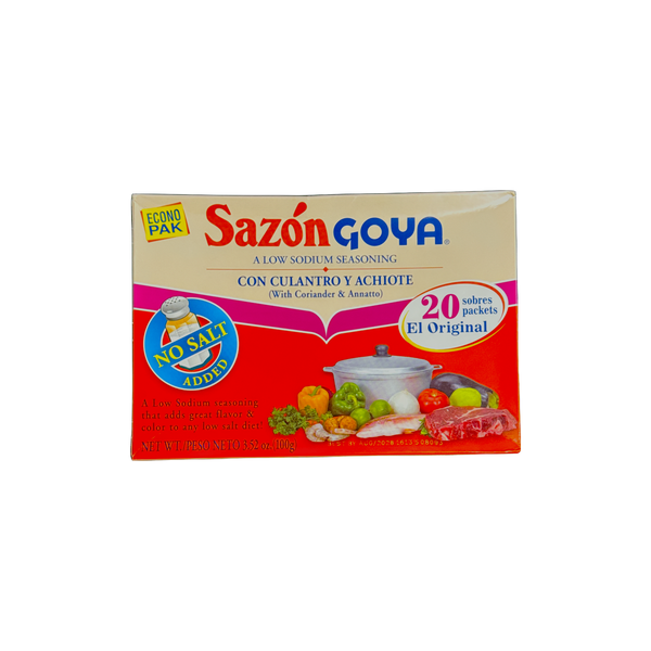 Goya Sazon con culantro & achiote 3.52 oz (20 Sobres)