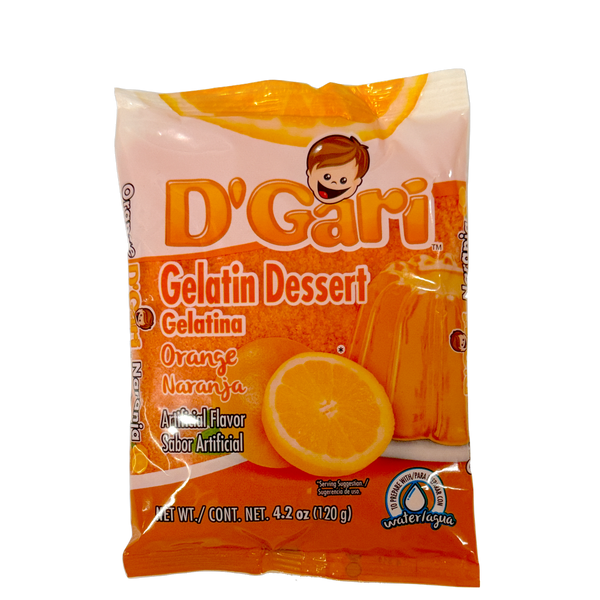 DGari Gelatin Dessert Orange 4.2 oz