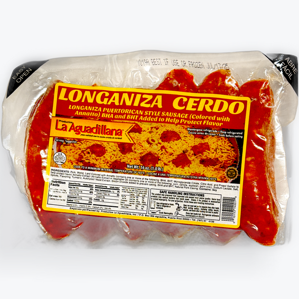 La Aguadillana Longaniza de Cerdo (1 lb)