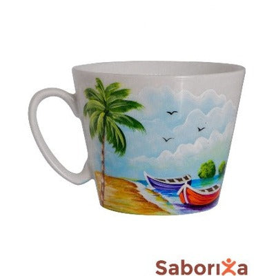 Taza pintada a mano Saboriza