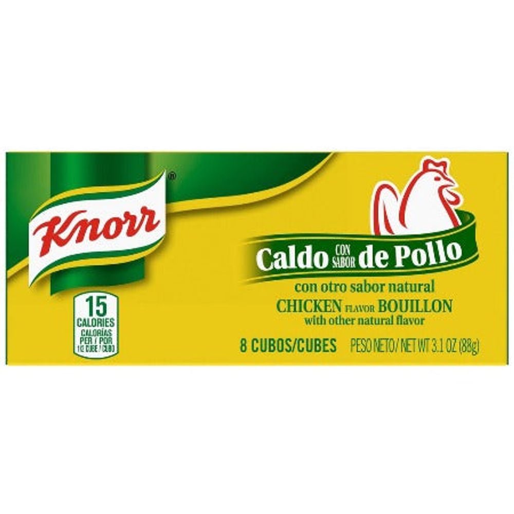 Knorr Chickenflavored bouillon 3.1 oz (8 pack) Saboriza