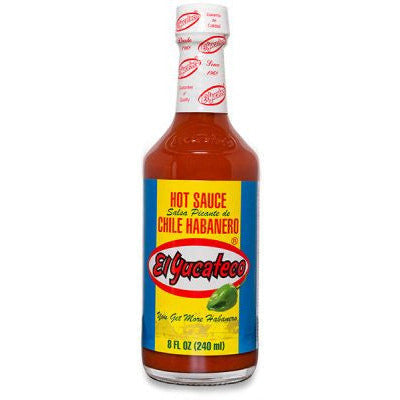 El Yucateco Hot Sauce with Habanero Chile 8 oz