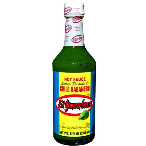 El Yucateco Green Hot Sauce with Habanero Chile 8 oz