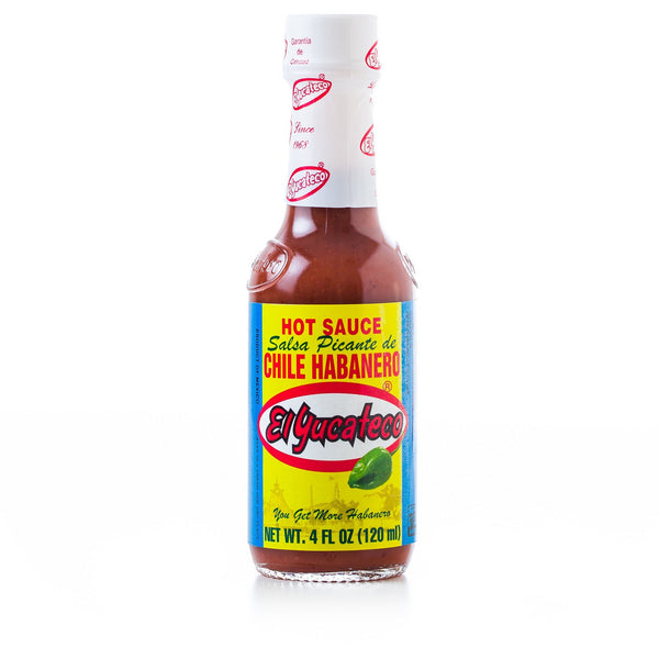 El Yucateco Hot Sauce with Habanero Chile 4 oz