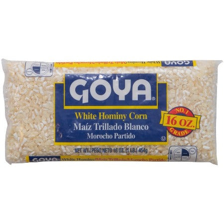 Goya White hominy corn 16 oz