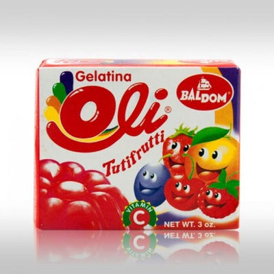 Baldom Oli Gelatina de Tutti Frutti 3 oz