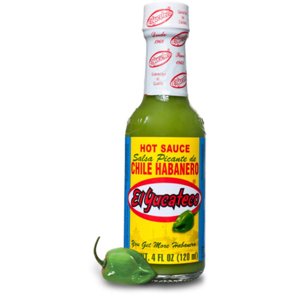 El Yucateco Green Hot Sauce with Habanero Chile 4 oz