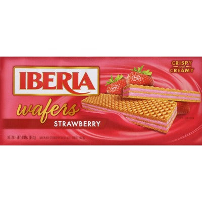 Galletas Wafers Fresa Iberia 