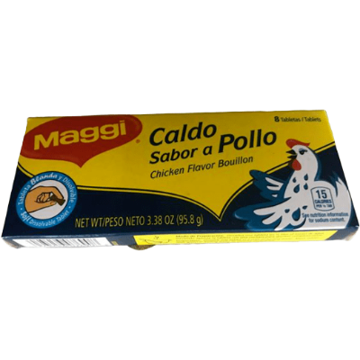 Maggi Caldo sabor a pollo en tabletas 3.38 oz